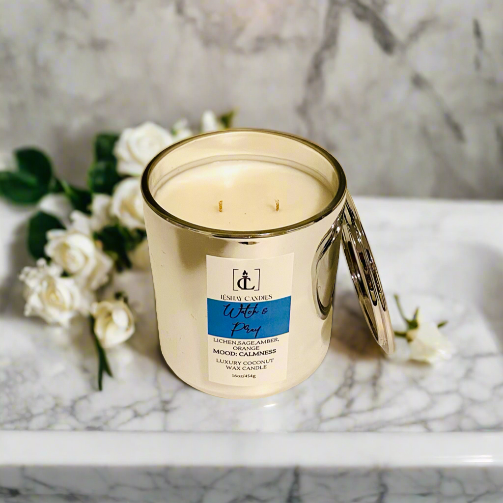 "WATCH & PRAY” LUXE VOGUE JAR CANDLE