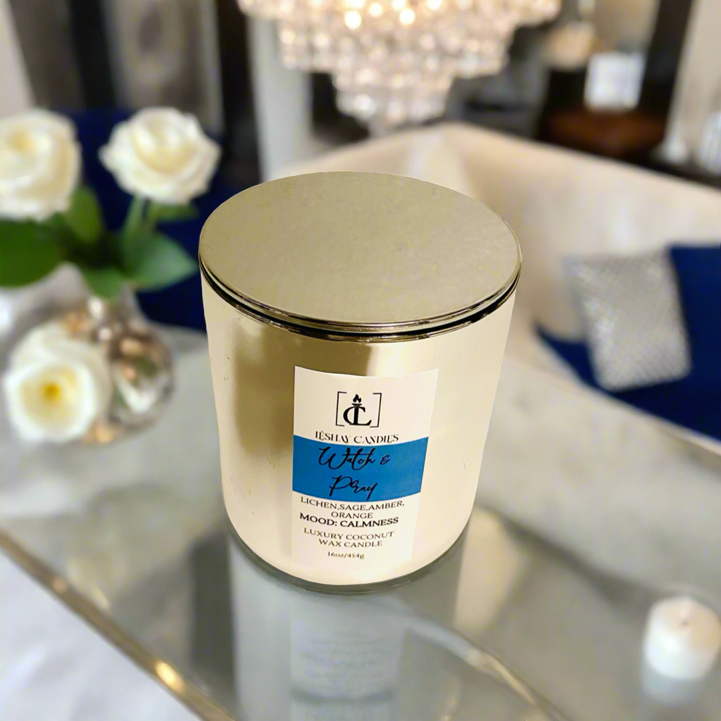 "WATCH & PRAY” LUXE VOGUE JAR CANDLE