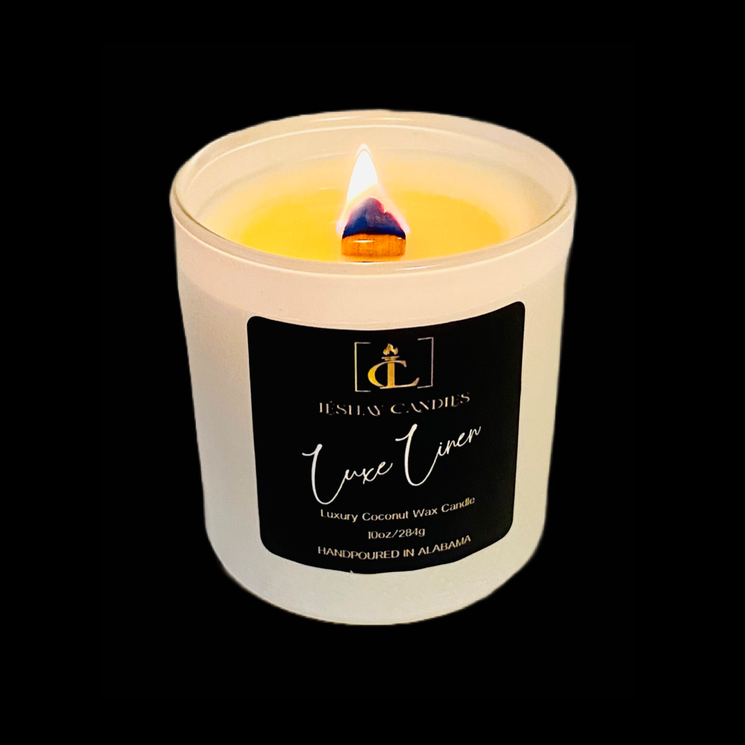 “LUXE LINEN” WHITE JAR LUXE CANDLE
