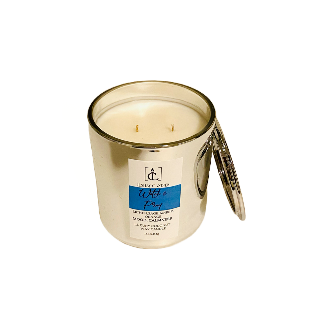 "WATCH & PRAY” LUXE VOGUE JAR CANDLE