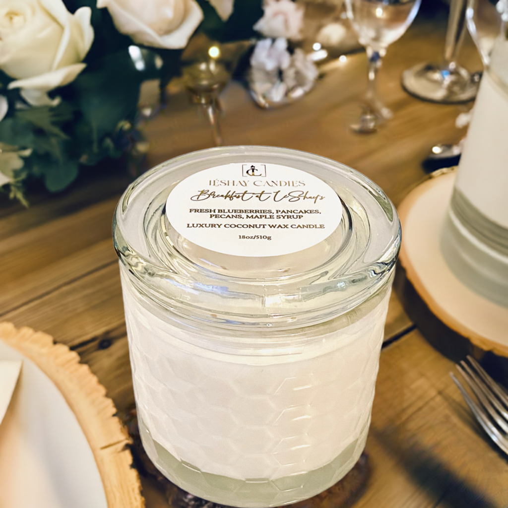 BREAKFAST AT LÉSHAY'S LUX CYLINDER CHRISTIAN CANDLE