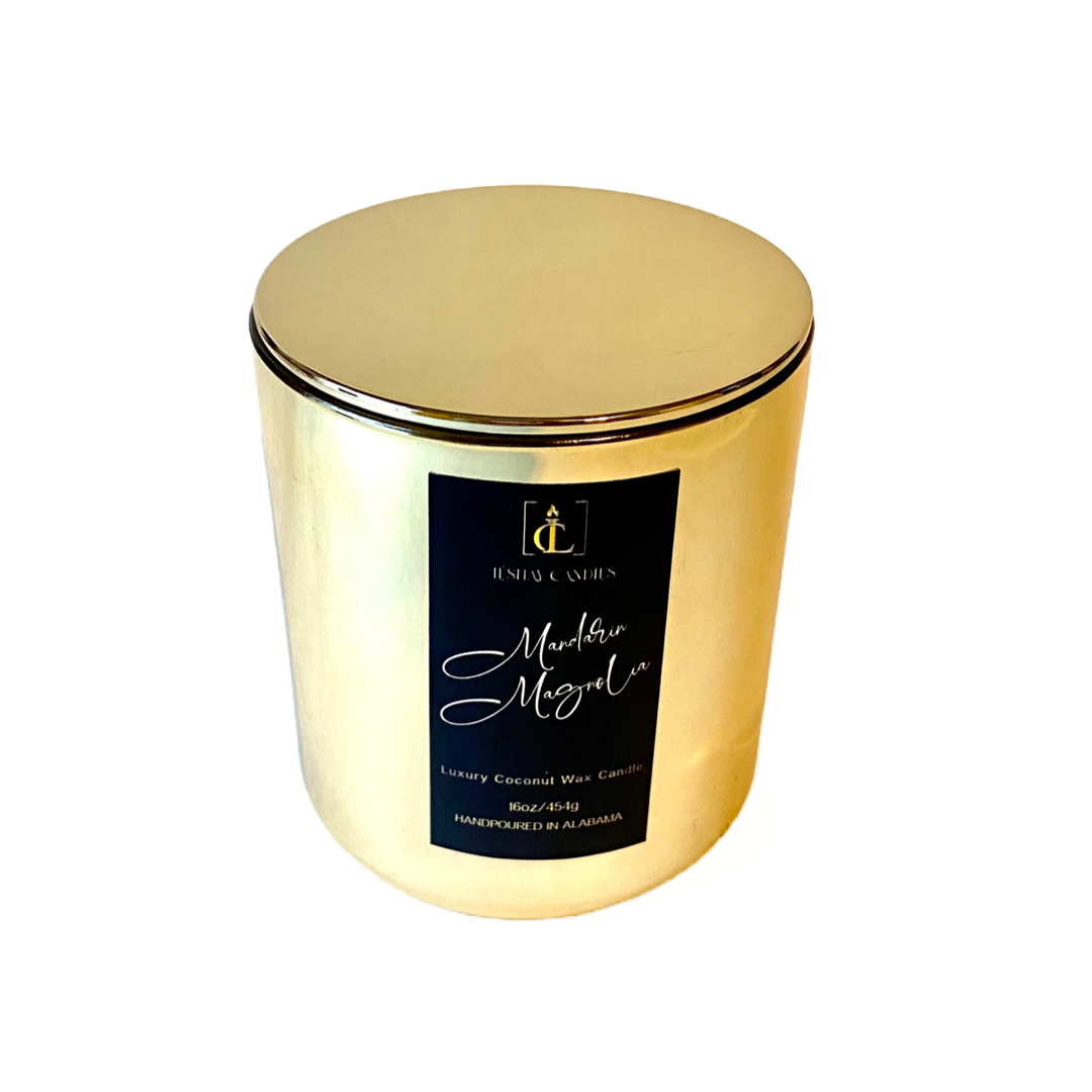 “MANDARIN MAGNOLIA” LUXE VOGUE JAR CANDLE