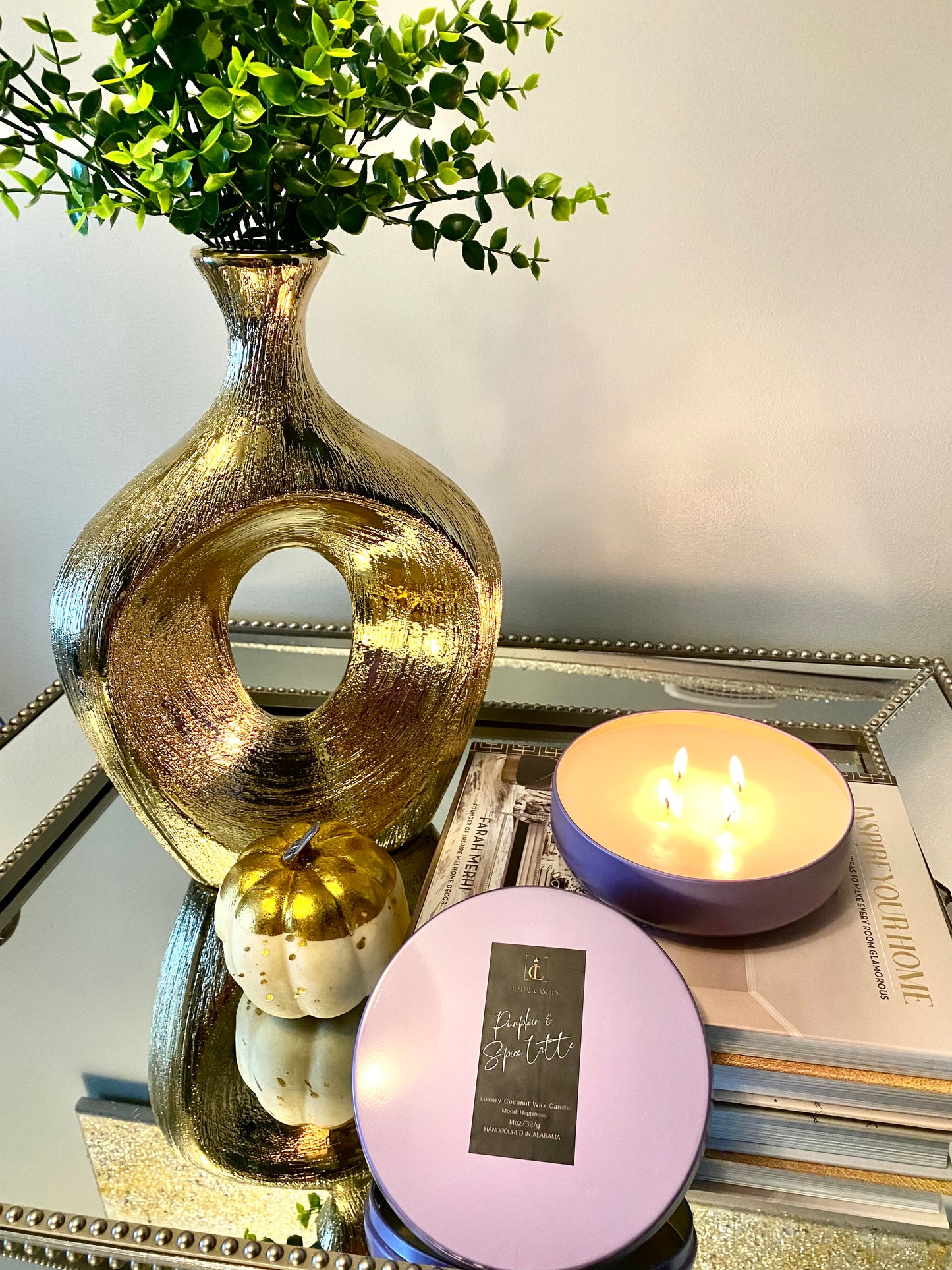 Pumpkin & Spice Latte Luxury Candle