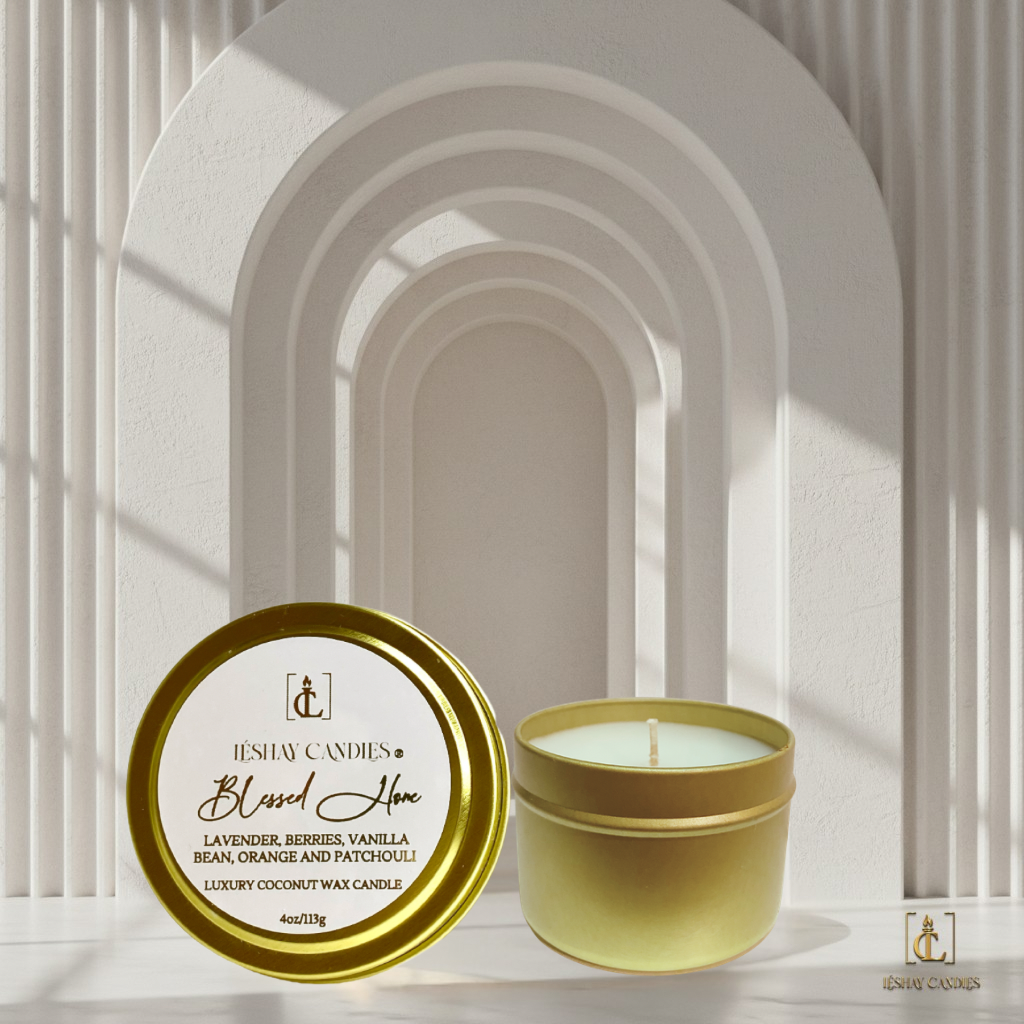 BLESSED HOME CHRISTIAN TRAVEL LUXURY CANDLE