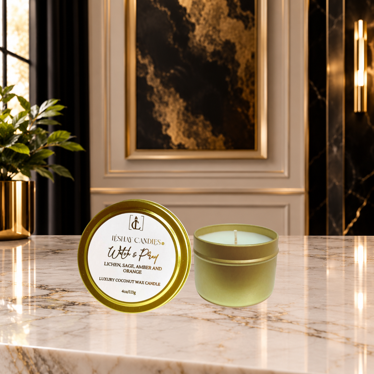 WATCH & PRAY CHRISTIAN TRAVEL LUXURY CANDLE