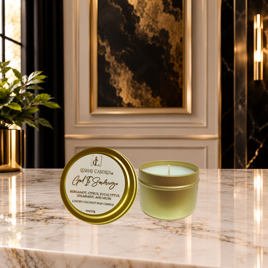 GOD IS SOVEREIGN CHRISTIAN TRAVEL LUXURY CANDLE