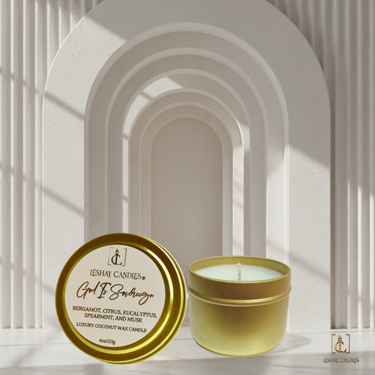 GOD IS SOVEREIGN CHRISTIAN TRAVEL LUXURY CANDLE