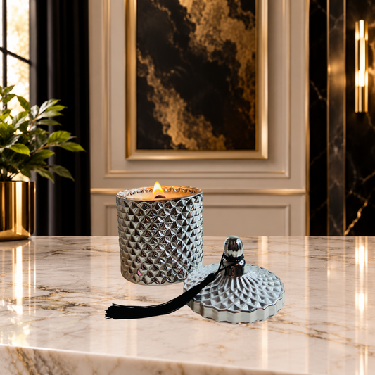 BREAKFAST AT LÉSHAY’S LUXURY DIAMOND JAR CHRISTIAN CANDLE
