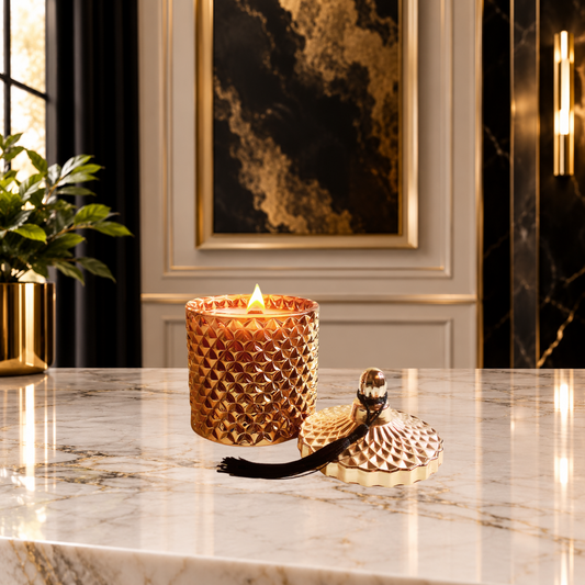REAP WHAT YOU SOW LUXURY DIAMOND JAR CHRISTIAN CANDLE