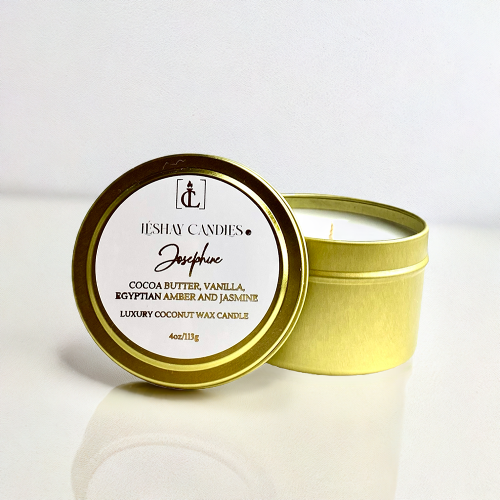 "JOSEPHINE" SMALL LUXURY TRAVEL TIN CANDLE