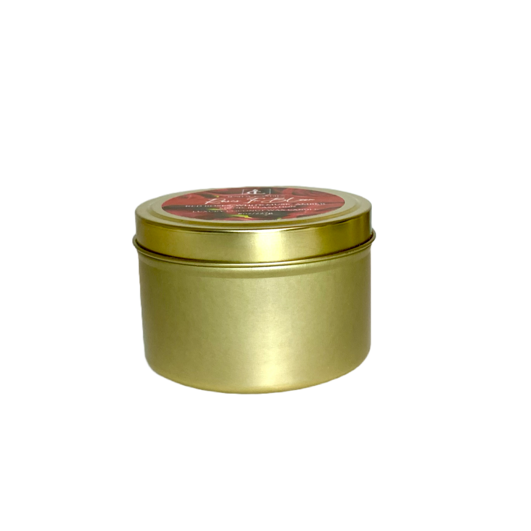 “ROSES IN BLOOM” LUXURY TRAVEL TIN CANDLE