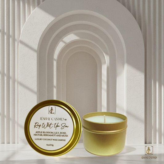 REAP WHAT YOU SOW CHRISTIAN TRAVEL LUXURY CANDLE