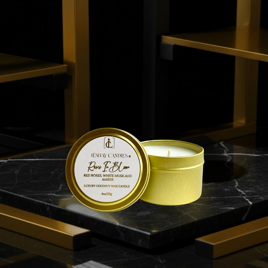 ROSES IN BLOOM CHRISTIAN TRAVEL LUXURY CANDLE