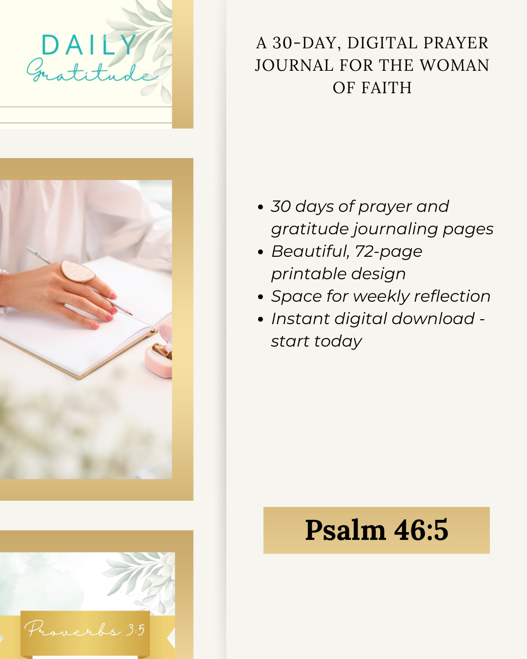 30-DAY CHRISTIAN PRAYER JOURNAL: GOD IS WITH HER