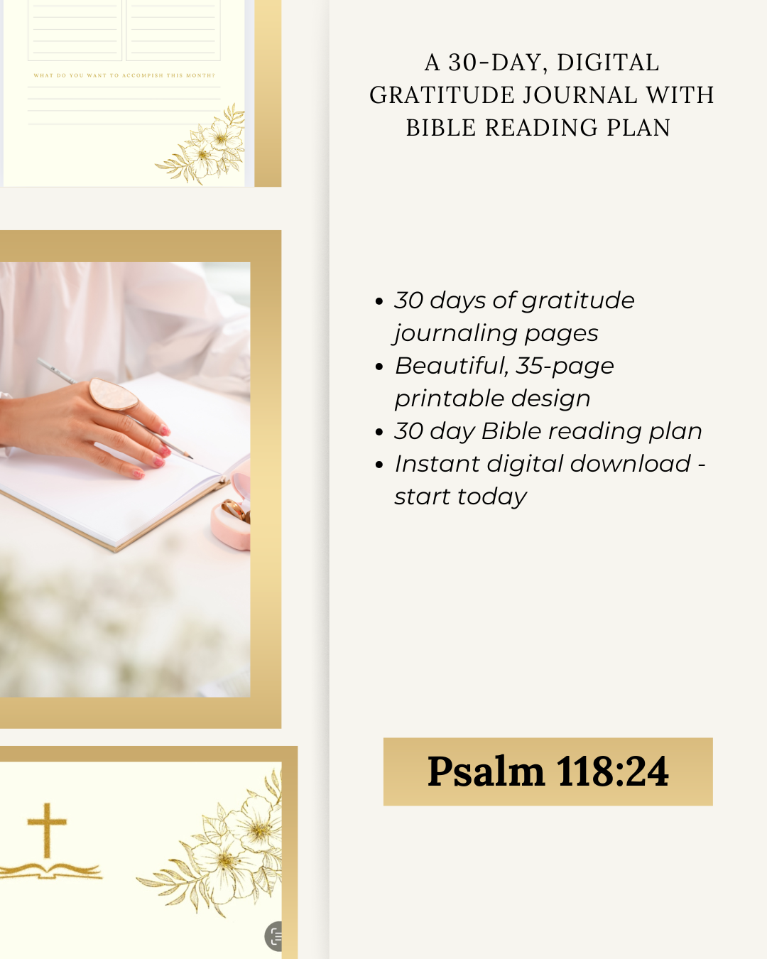 30-DAY GRATITUDE JOURNAL WITH BIBLE READING PLAN