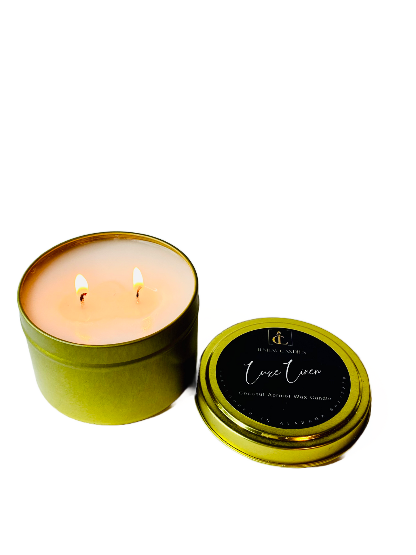 “LUXE LINEN” LUXURY TRAVEL TIN CANDLE