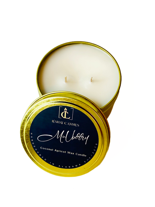 “MULBERRY” LUXURY TRAVEL TIN CANDLE