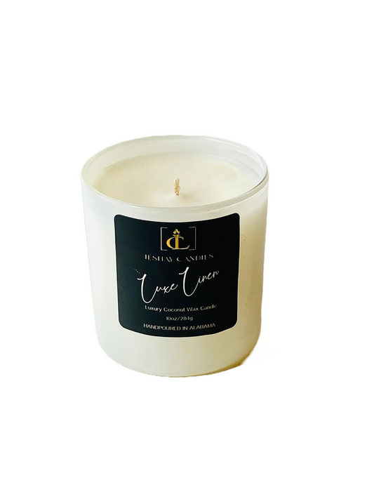 “LUXE LINEN” WHITE JAR LUXE CANDLE